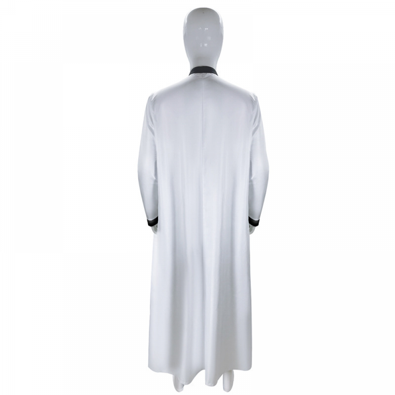 Men Long Sleeve Muslim Kaftan Clothing Islamic Gown Ethnic Robe