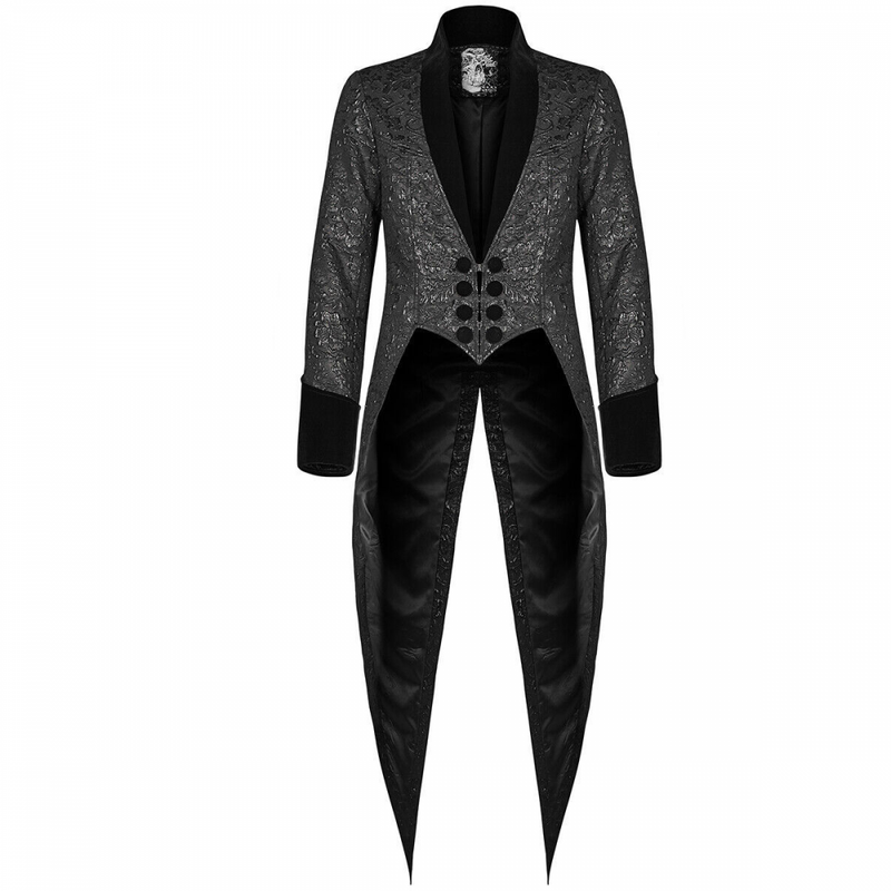 Men Paisley Tuxedo Jacket Slim Fit Tux Swallowtail Prom Party Tailcoat