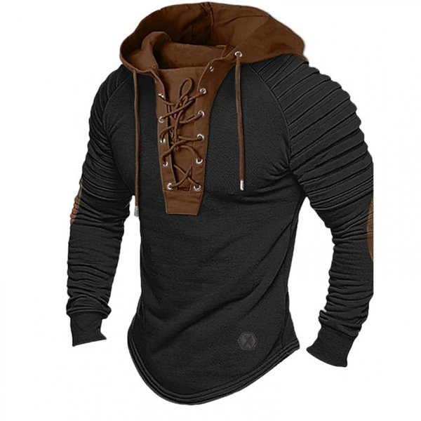 Men Tactical Fall Winter Sweatshirt Pullover Casual Slim Fit Athletic Hoodie