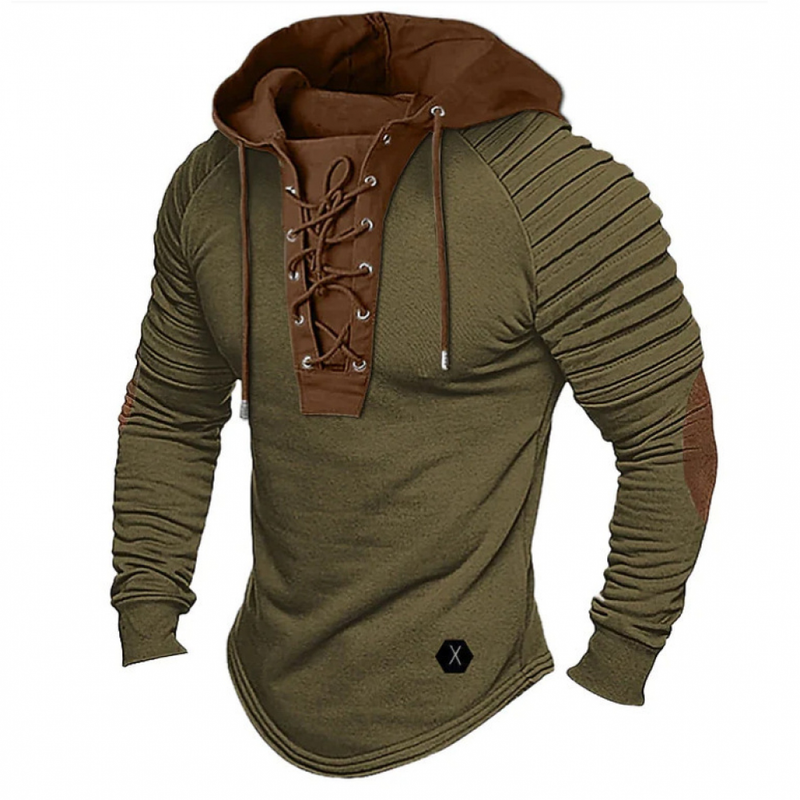 Men Tactical Fall Winter Sweatshirt Pullover Casual Slim Fit Athletic Hoodie