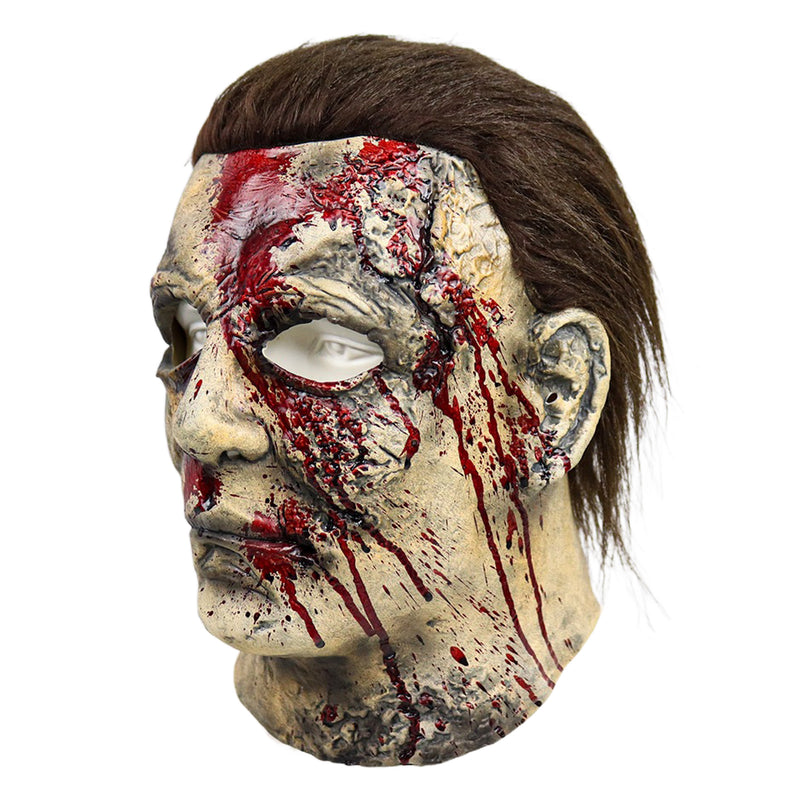 Halloween Michael Myers Cosplay Mask Horror Bloody Killer Demon Latex Helmet