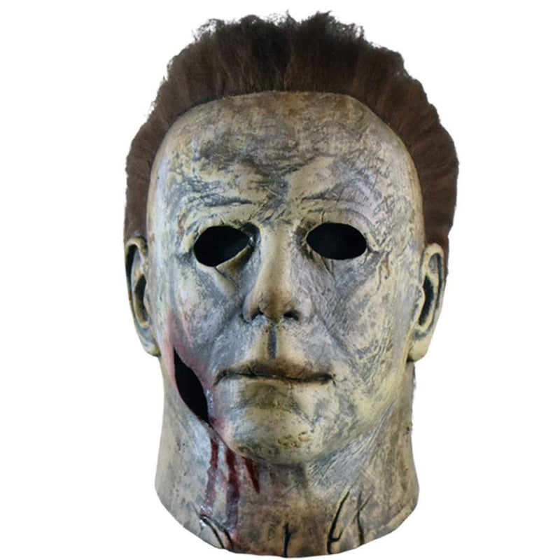 Halloween Michael Myers Cosplay Mask Horror Bloody Killer Demon Latex Helmet