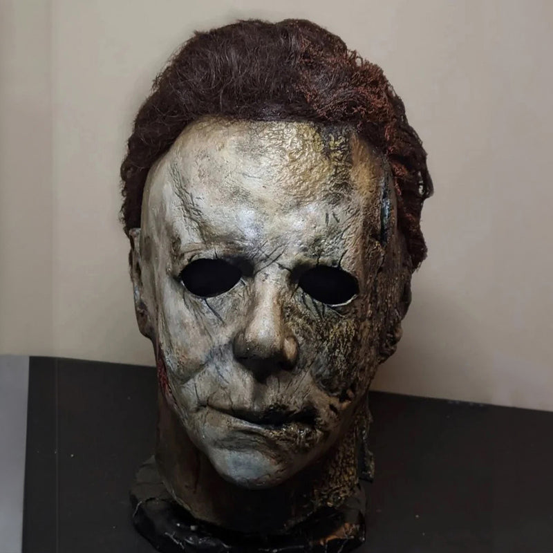 Halloween Michael Myers Cosplay Mask Horror Bloody Killer Demon Latex Helmet