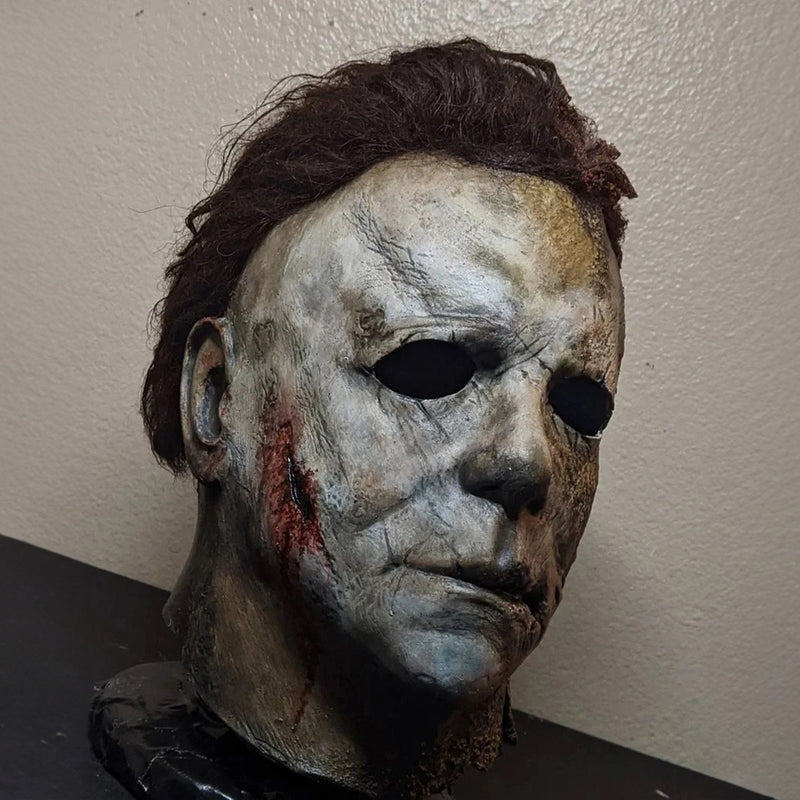 Halloween Michael Myers Cosplay Mask Horror Bloody Killer Demon Latex Helmet