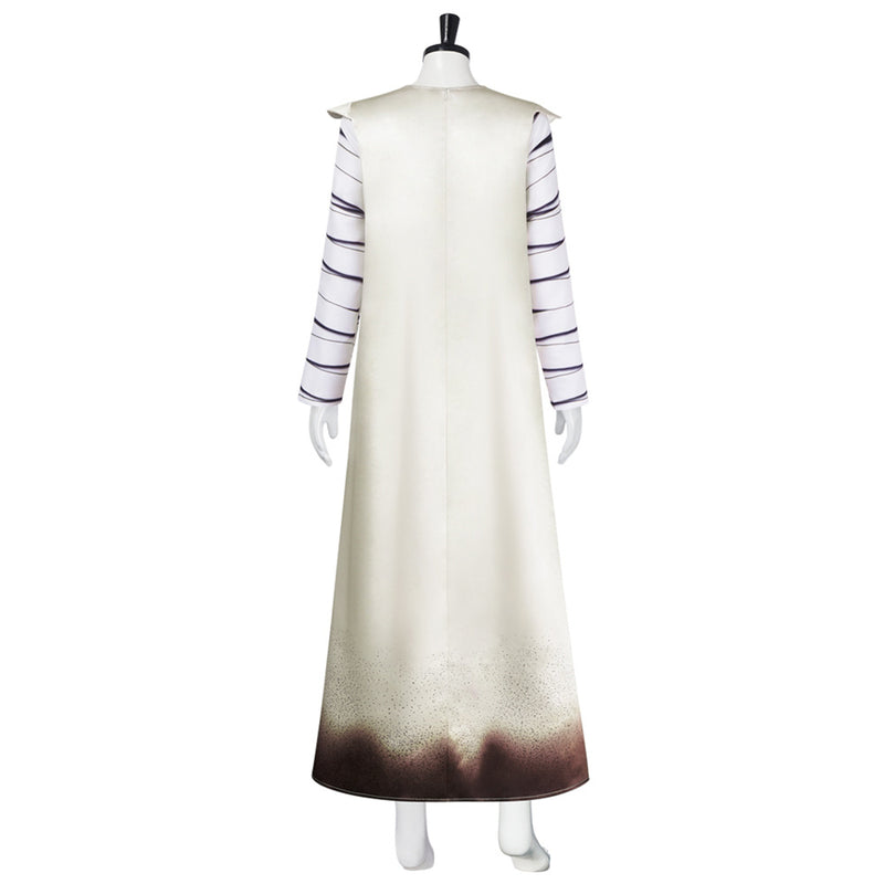 Movie Frankenstein Elizabeth Cosplay Costume Long Sleeve Dress