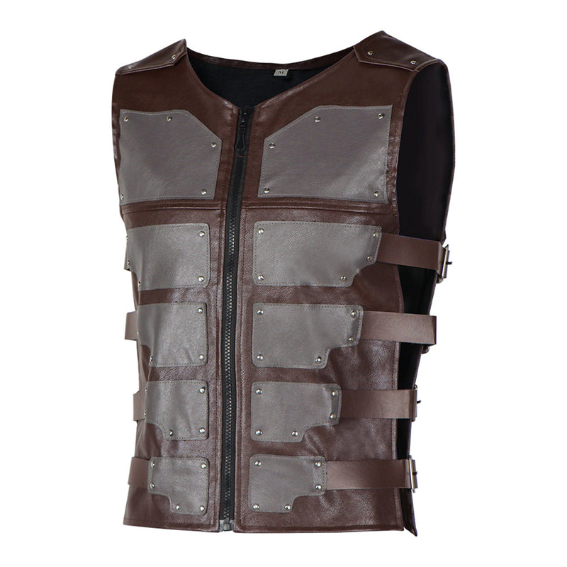 Movie Kraven the Hunter Sergei Kravinoff Cosplay Costume Brown Vest