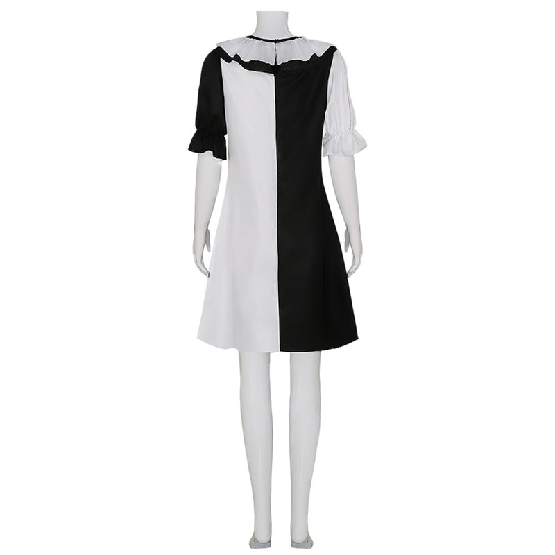 Movie Terrifier Clown Cosplay Costume Women Spliced Dress