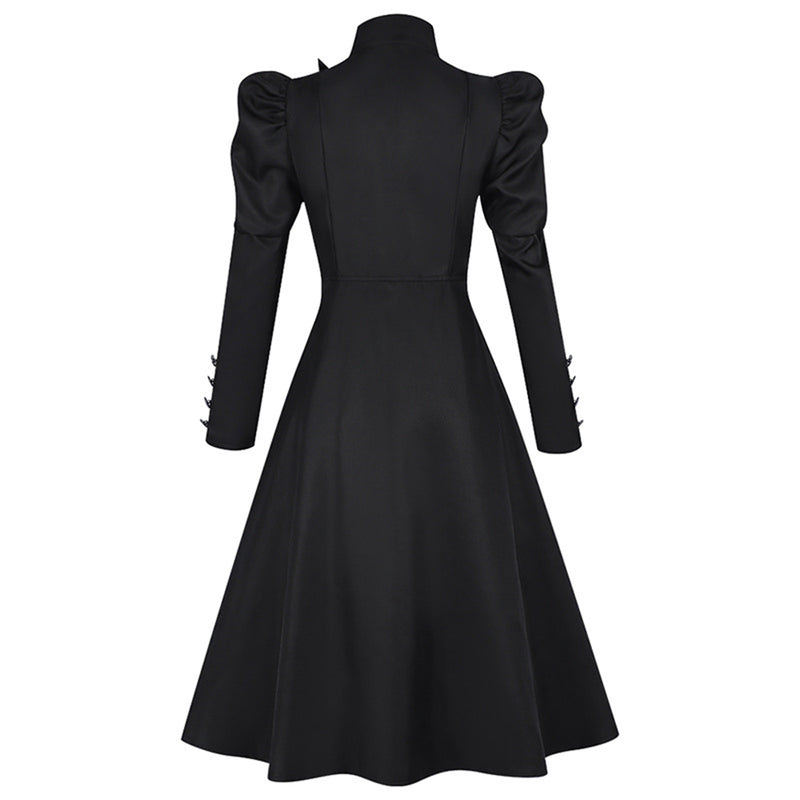 Movie Wicked Elphaba Cosplay Costume Girl Puff Sleeve Dress