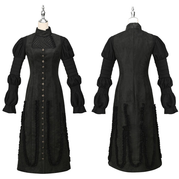 Movie Wicked Elphaba Cosplay Costume Medieval Witch Dress