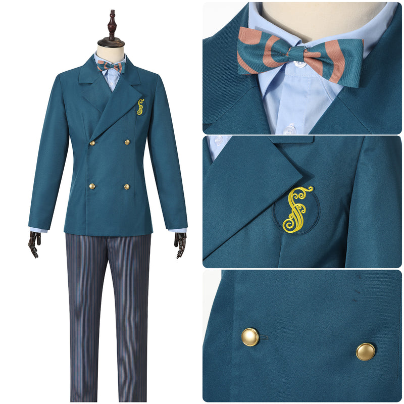 Movie Wicked Fiyero Boq Cosplay Costume Men Full Set Uniform