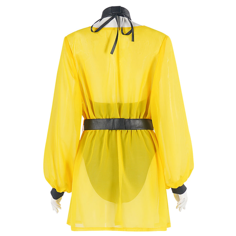 Ozymandias Cosplay Costume Yellow Dress Black Jumpsuit