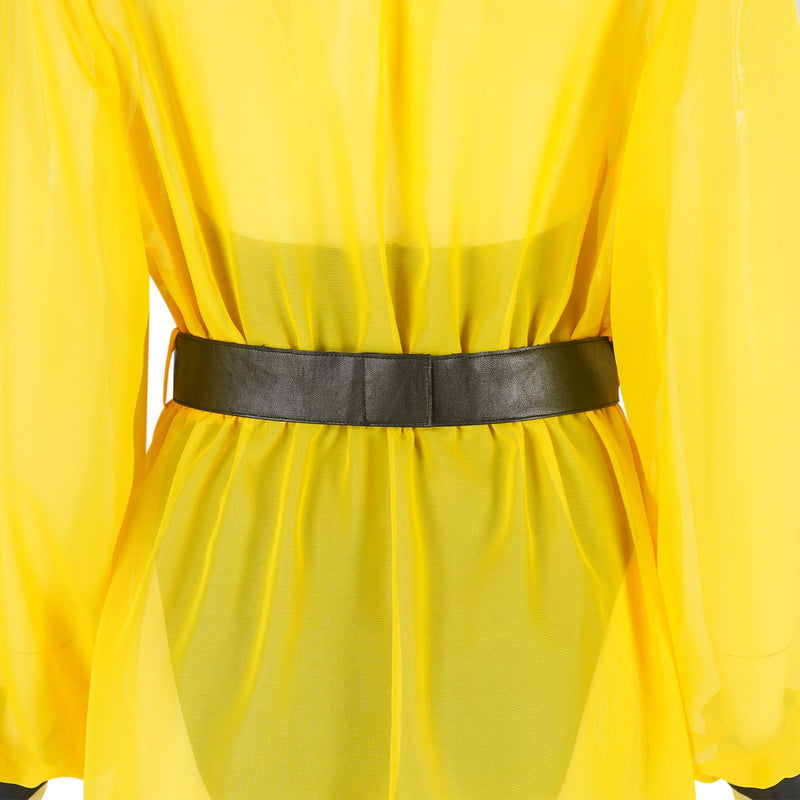 Ozymandias Cosplay Costume Yellow Dress Black Jumpsuit