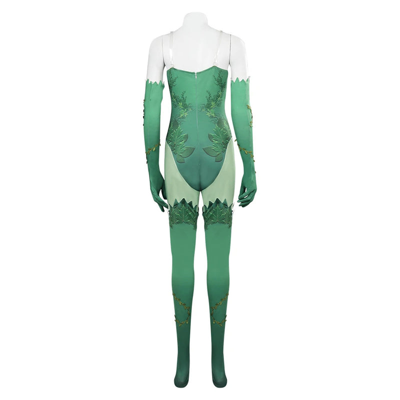 Villain Poison Ivy Girl Cosplay Costume Gotham Joker Jumpsuit Halloween Uniform