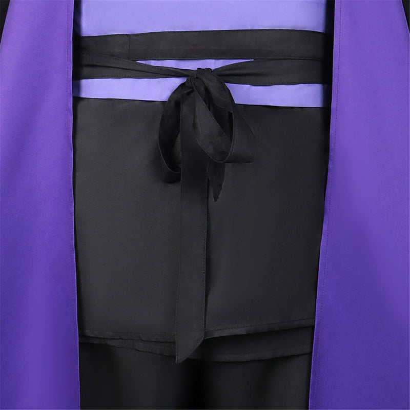 Scissor Seven Cosplay Costume Men Purple Hooded Kimono Wig