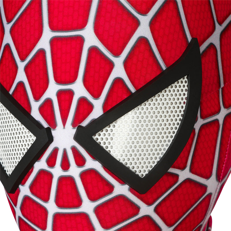 Spider-Man 2 Tobey Maguire Kid Cosplay Costume Jumpsuit Headgear