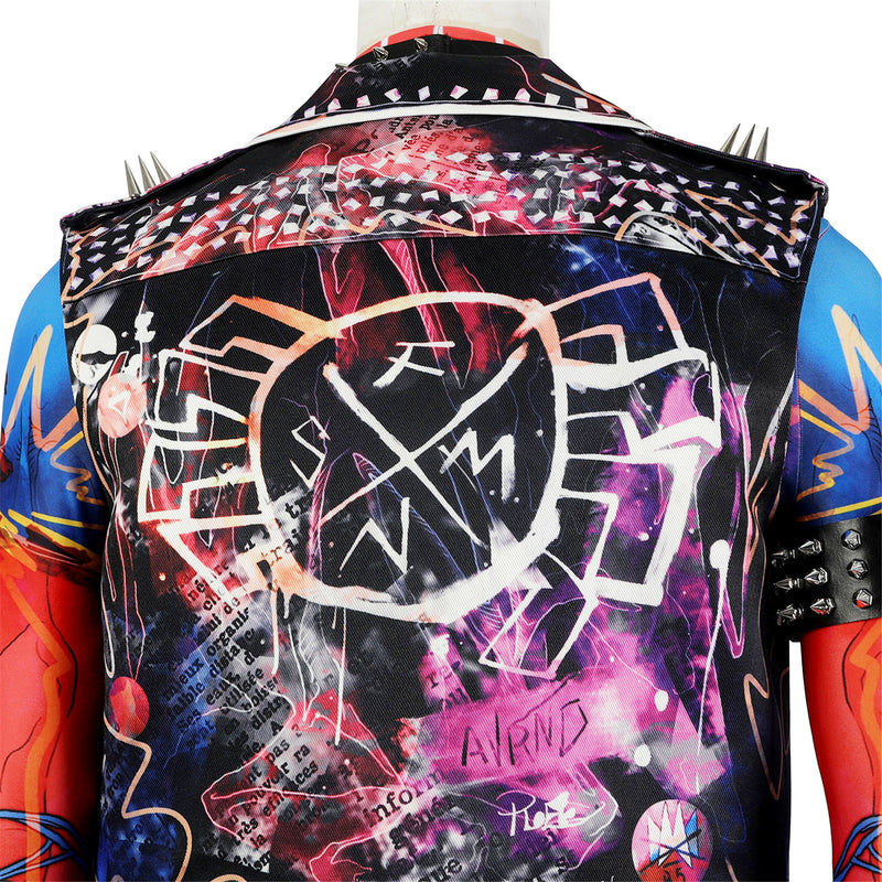 Spider Man Hobart Hobie Brown Cosplay Costume Punk Jacket Set