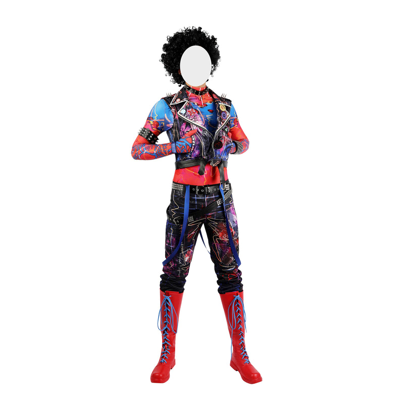 Spider Man Hobart Hobie Brown Cosplay Costume Punk Jacket Set