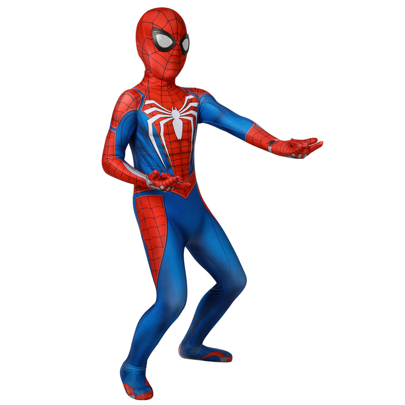 Spider Man PS4 Child Boy Cosplay Costume Kids Jumpsuit