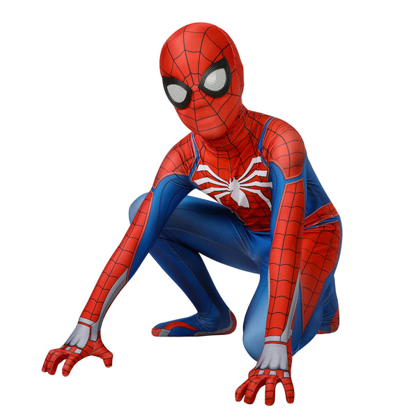 Spider Man PS4 Child Boy Cosplay Costume Kids Jumpsuit