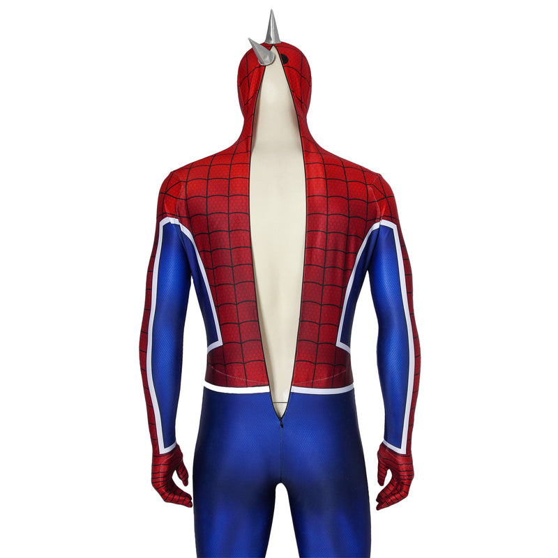 Spider Man PS4 Spider-Punk Jumpsuit Men Cosplay Costume