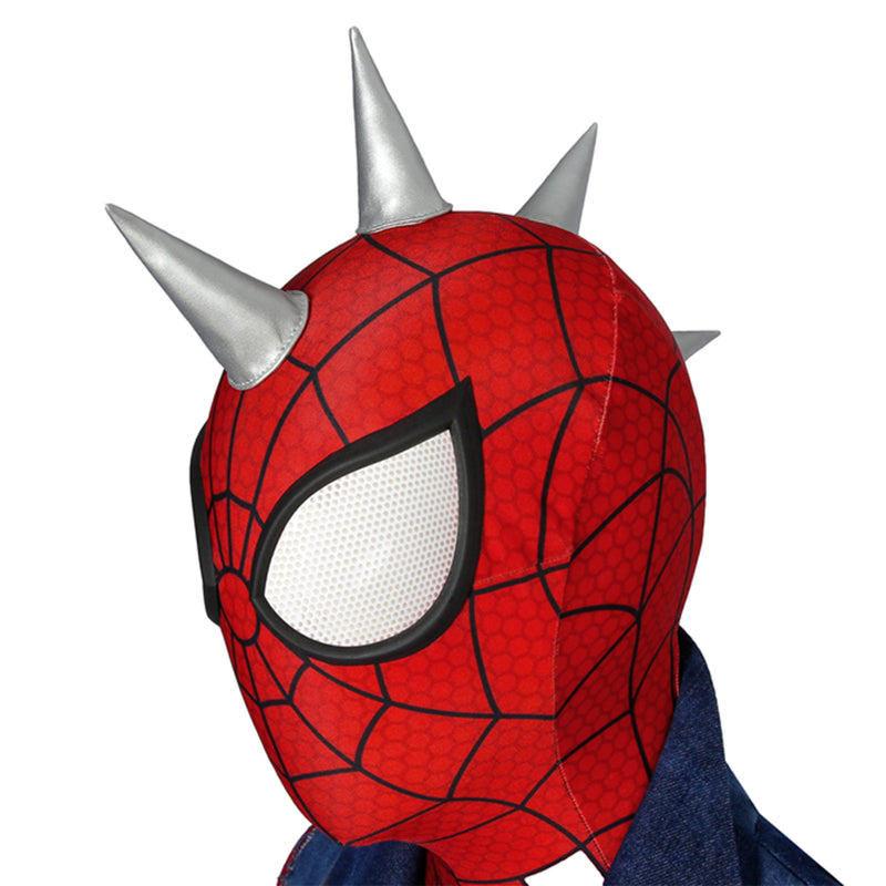 Spider Man PS4 Spider-Punk Jumpsuit Men Cosplay Costume