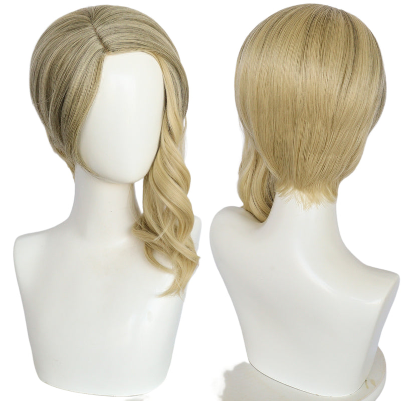 Spider Man Spider-Gwen Women Flaxen Curly Cosplay Wig