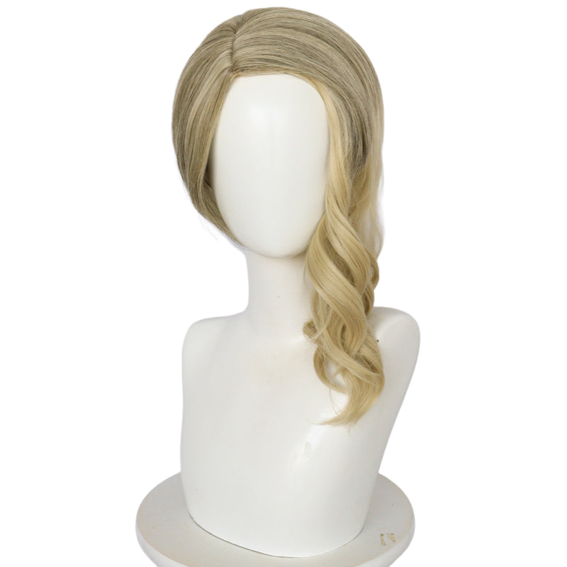 Spider Man Spider-Gwen Women Flaxen Curly Cosplay Wig