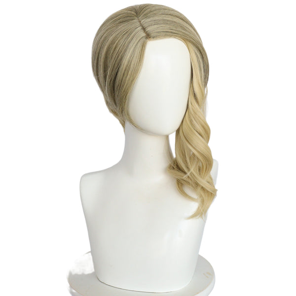 Spider Man Spider-Gwen Women Flaxen Curly Cosplay Wig