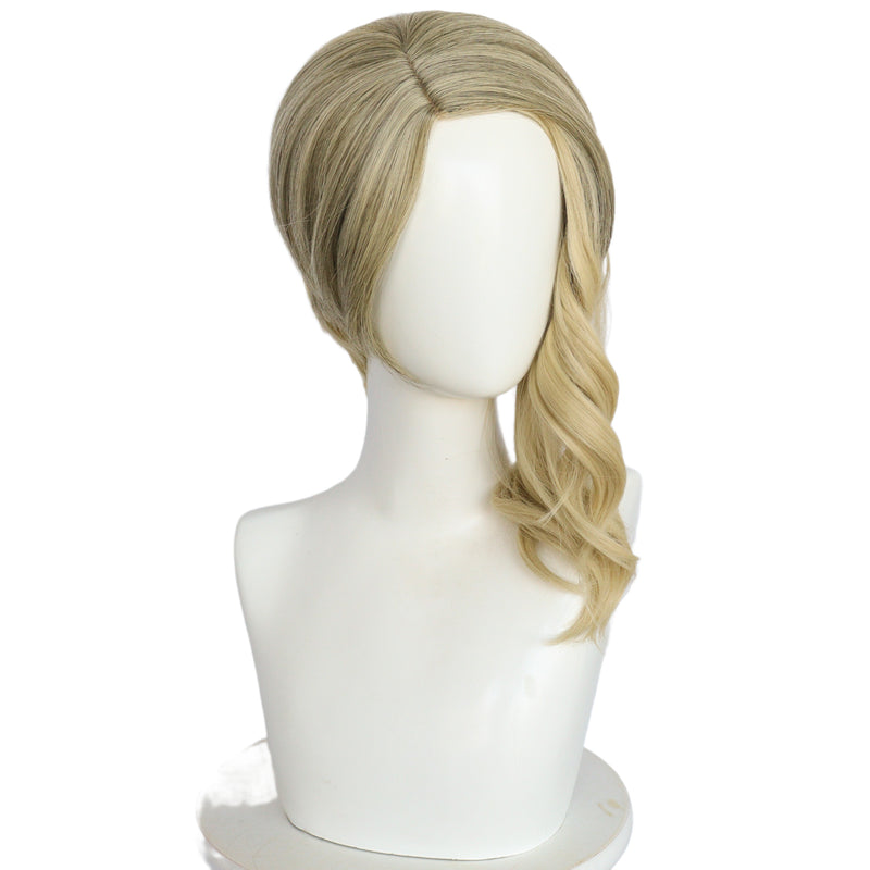 Spider Man Spider-Gwen Women Flaxen Curly Cosplay Wig