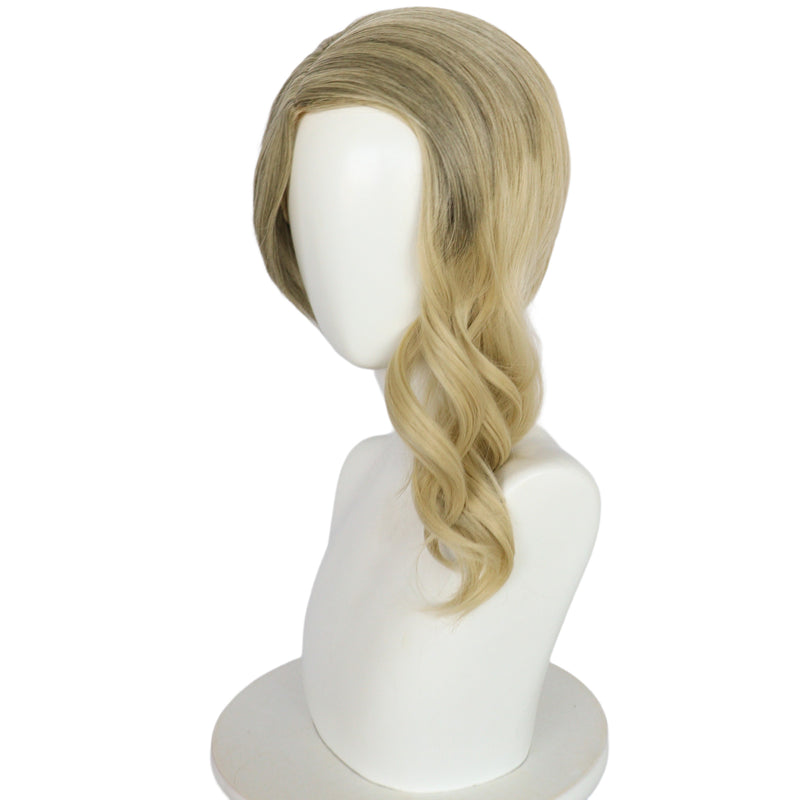 Spider Man Spider-Gwen Women Flaxen Curly Cosplay Wig