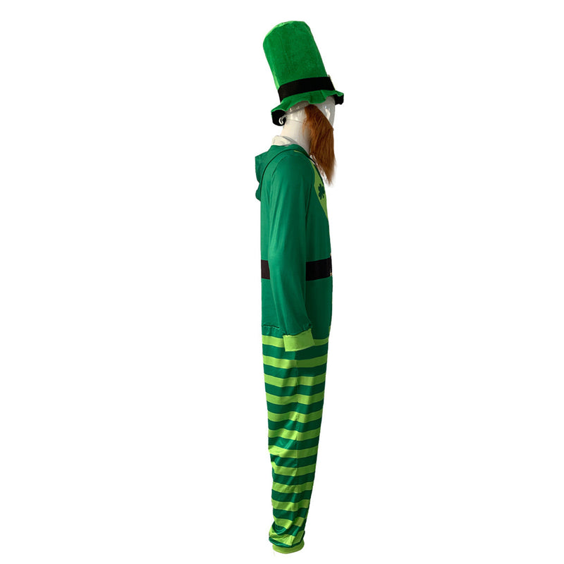 St. Patrick's Day Four Leaf Clover Suit Kid Cosplay Costume