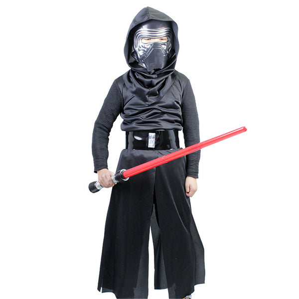 Star Wars Jedi Knight Kylo Ren Kid Cosplay Costume Black Ninja Clothing