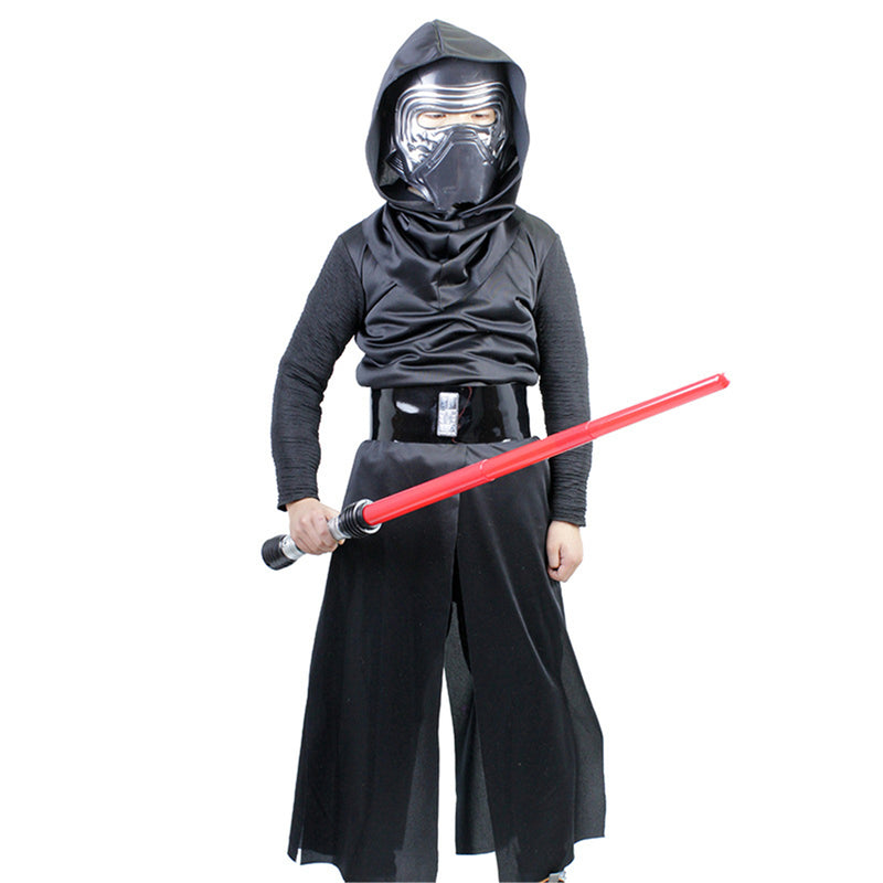 Star Wars Jedi Knight Kylo Ren Kid Cosplay Costume Black Ninja Clothing