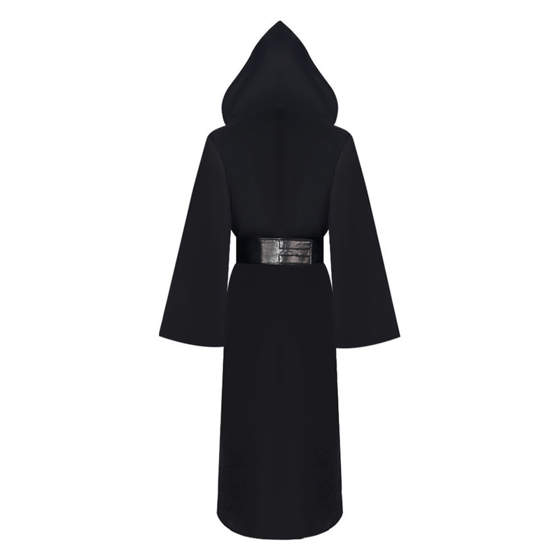 Star Wars Sheev Palpatine Cosplay Costume Pastor Black Robe Cloak Red Kimono