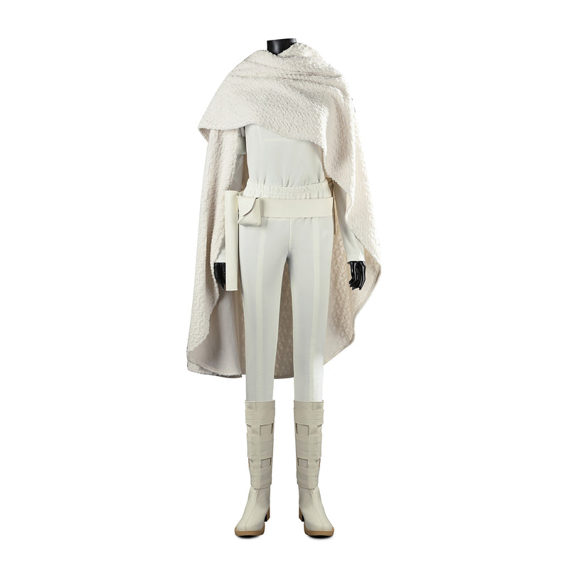 Star Wars：Episode II Padme Amidala Cosplay Costume Women White Uniform Set