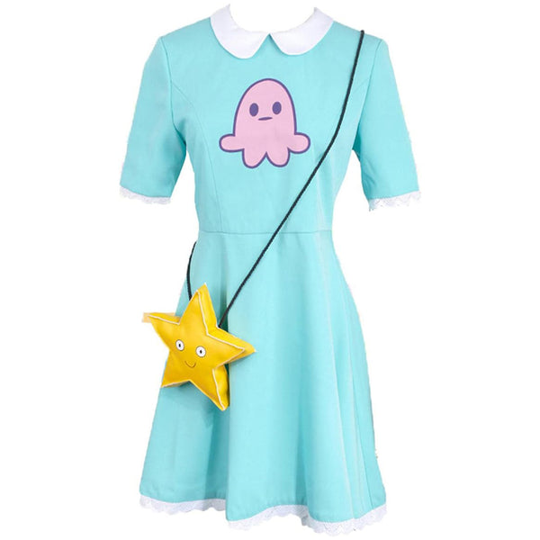 AwwwCos Star vs. the Forces of Evil Cosplay Costume Star butterfly Cute Blue Dress Halloween Parent Child Set