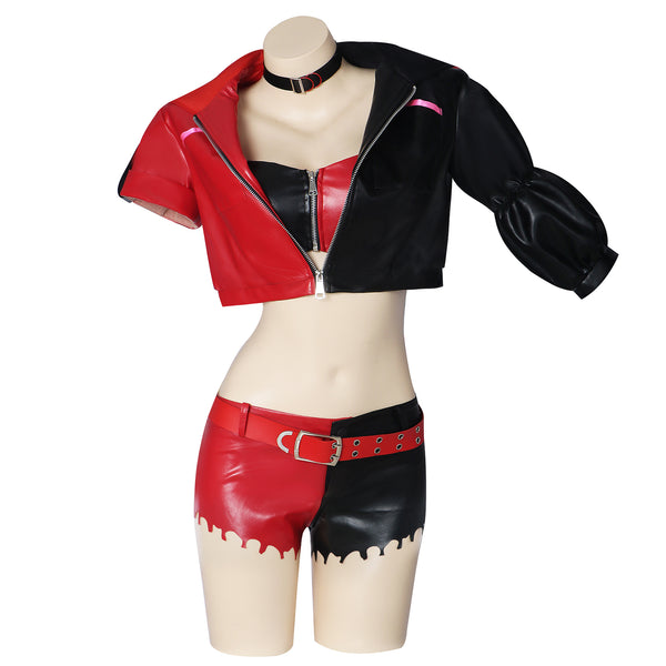 Suicide Squad ISEKAI Harley Quinn Cosplay Costumes Splice Outfit