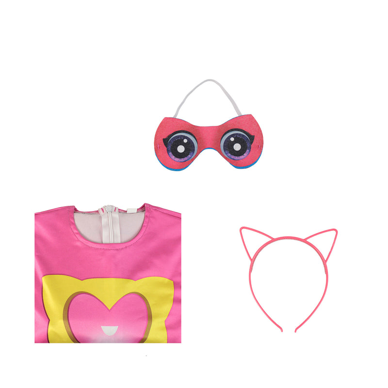 Children SuperKitties Cosplay Bodysuit Anime Super Cat Performance Costume