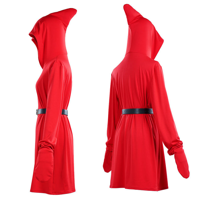 Super Mario Bros. Shy Guys Cosplay Costume Red Hooded Sweatshirt Dress Halloween Ghost Clothing