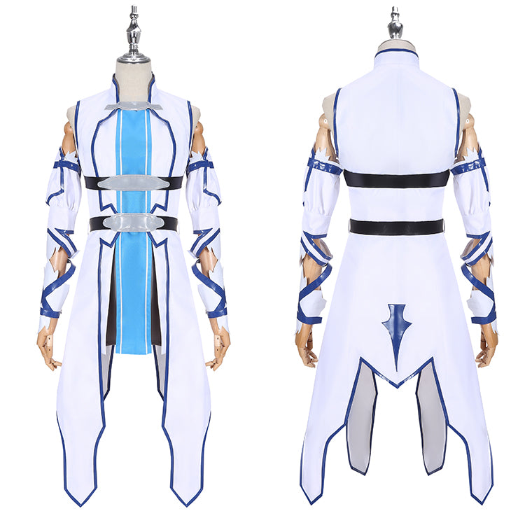 AwwwCos SAO Sword Art Online 2 Asuna Yuuki Blue Version Cosplay Costume Dress Halloween Party Suit Outfit Uniform for Women Men