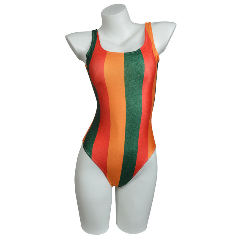 Taylor Anti Hero Swimsuit Cosplay Costume Women Colorful Striped Jumpsuit