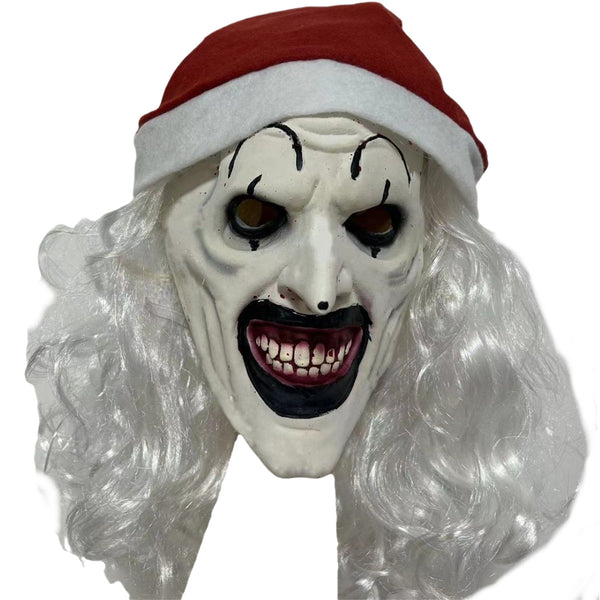 Terrifier Halloween Christmas Joker Latex Mask Cosplay Bloody Props