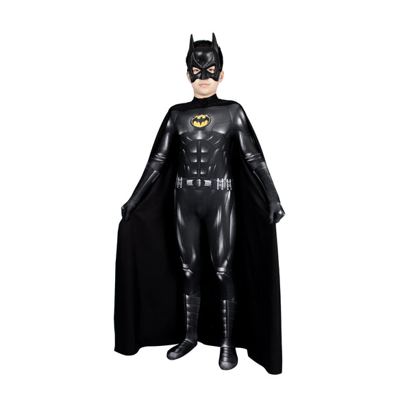 The Batman Bruce Wayne Children Cosplay Costume Kid Jumpsuit