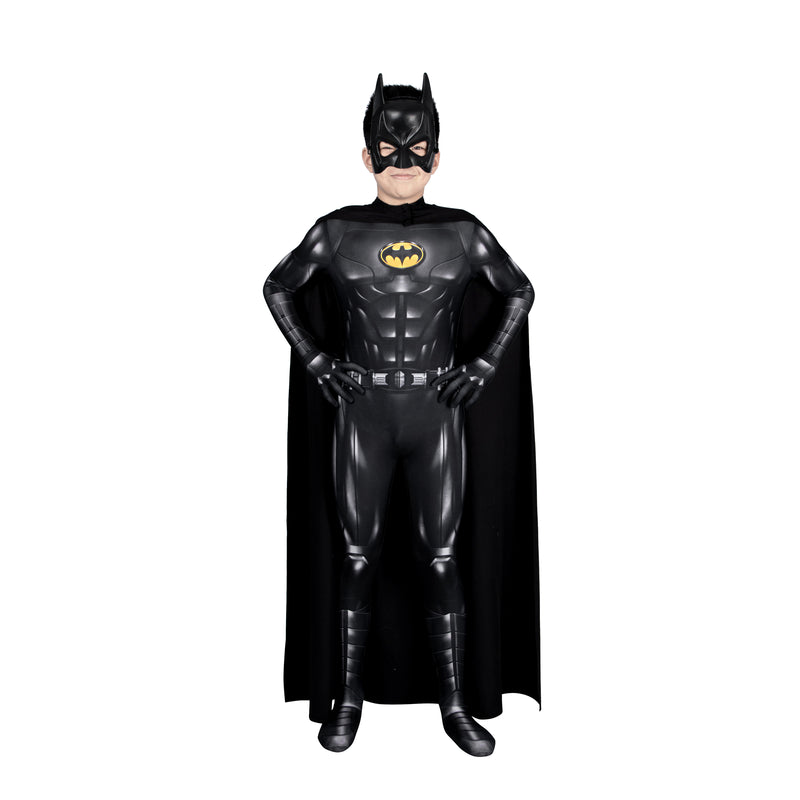 The Batman Bruce Wayne Children Cosplay Costume Kid Jumpsuit