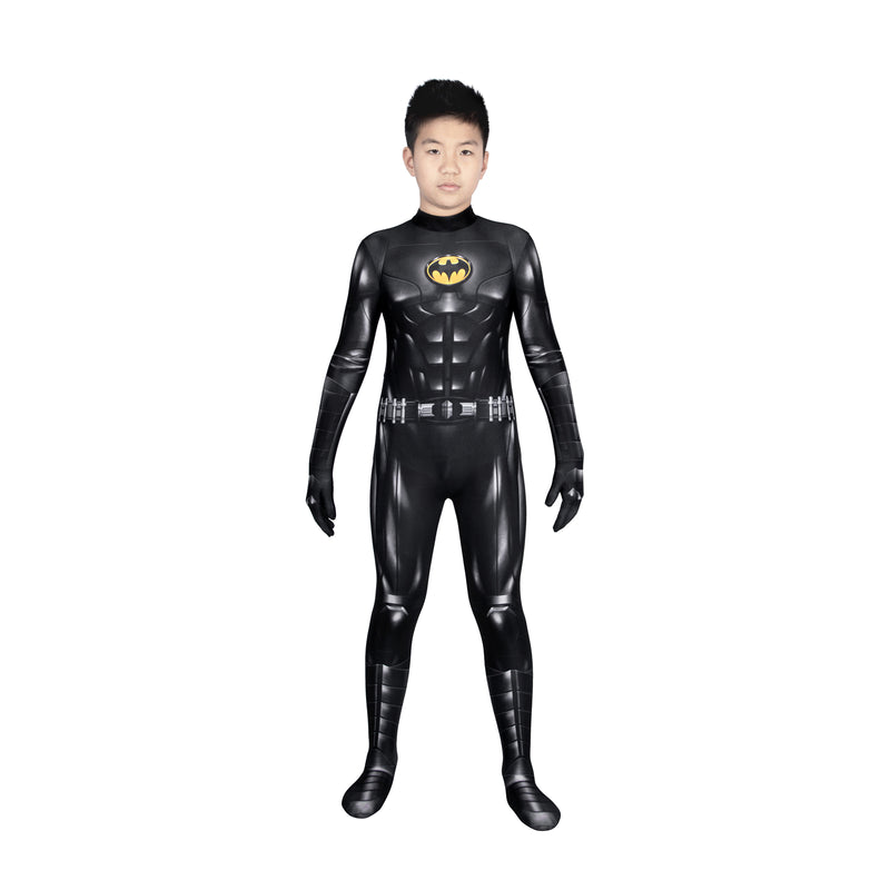 The Batman Bruce Wayne Children Cosplay Costume Kid Jumpsuit