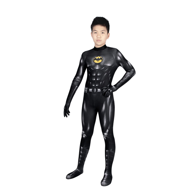 The Batman Bruce Wayne Children Cosplay Costume Kid Jumpsuit