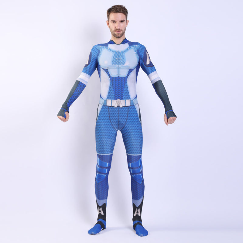 The Boys Cosplay Costume 3D Digital Printed Jumpsuit Adult Kid Star Train Bodysuit