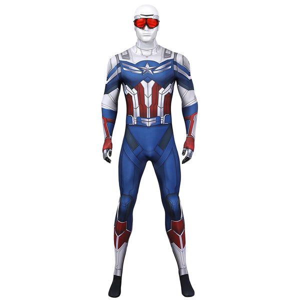 The Falcon and the Winter Soldier Sam Wilson New Captain America Cosplay Costume