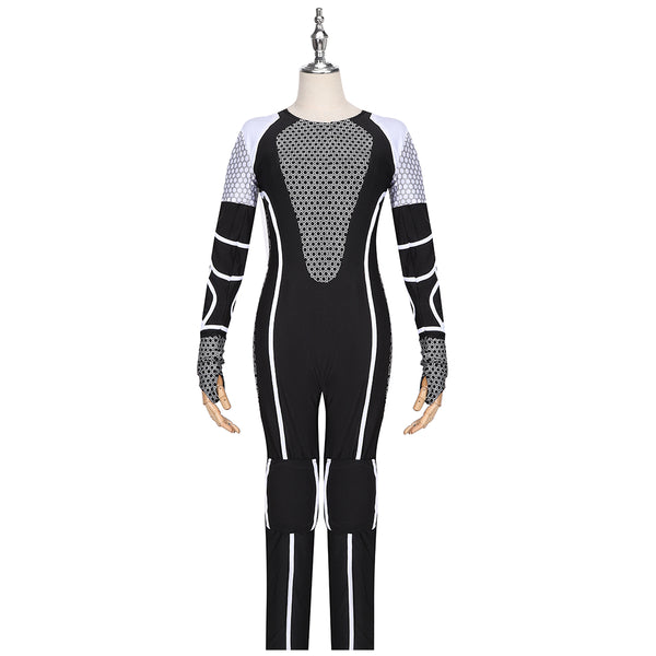 The Hunger Games Jumpsuit Cosplay Costume Black Tight Fitting Combat Suit Unisex Halloween Clothing