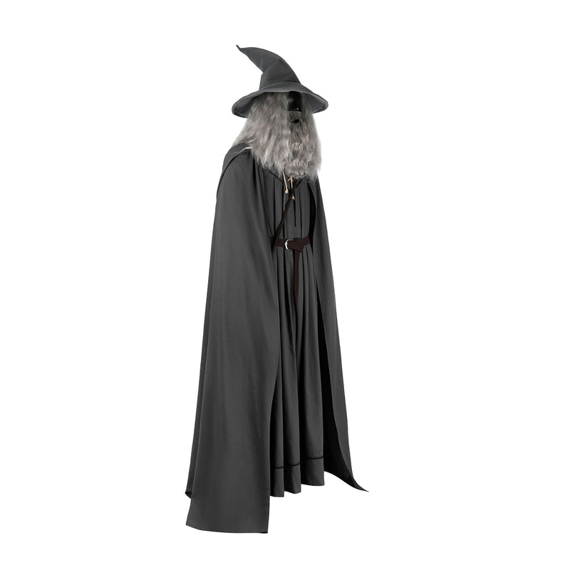 The Lord of the Rings Gandalf Cospaly Costume Grey Robe Wizard Halloween Cloak